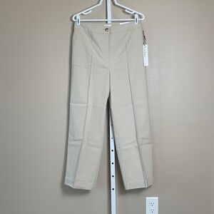 Nicole Miller Cropped Hi-Rise Straight Leg Pants